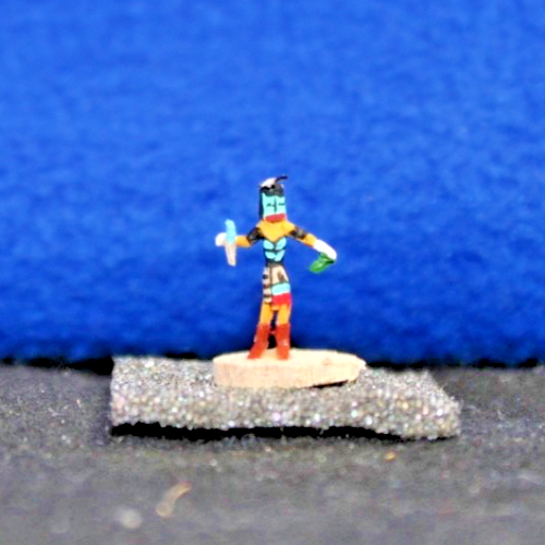 MINI Kachina approx 1/2", "Long Hair Dancer" by Mae Hunch0