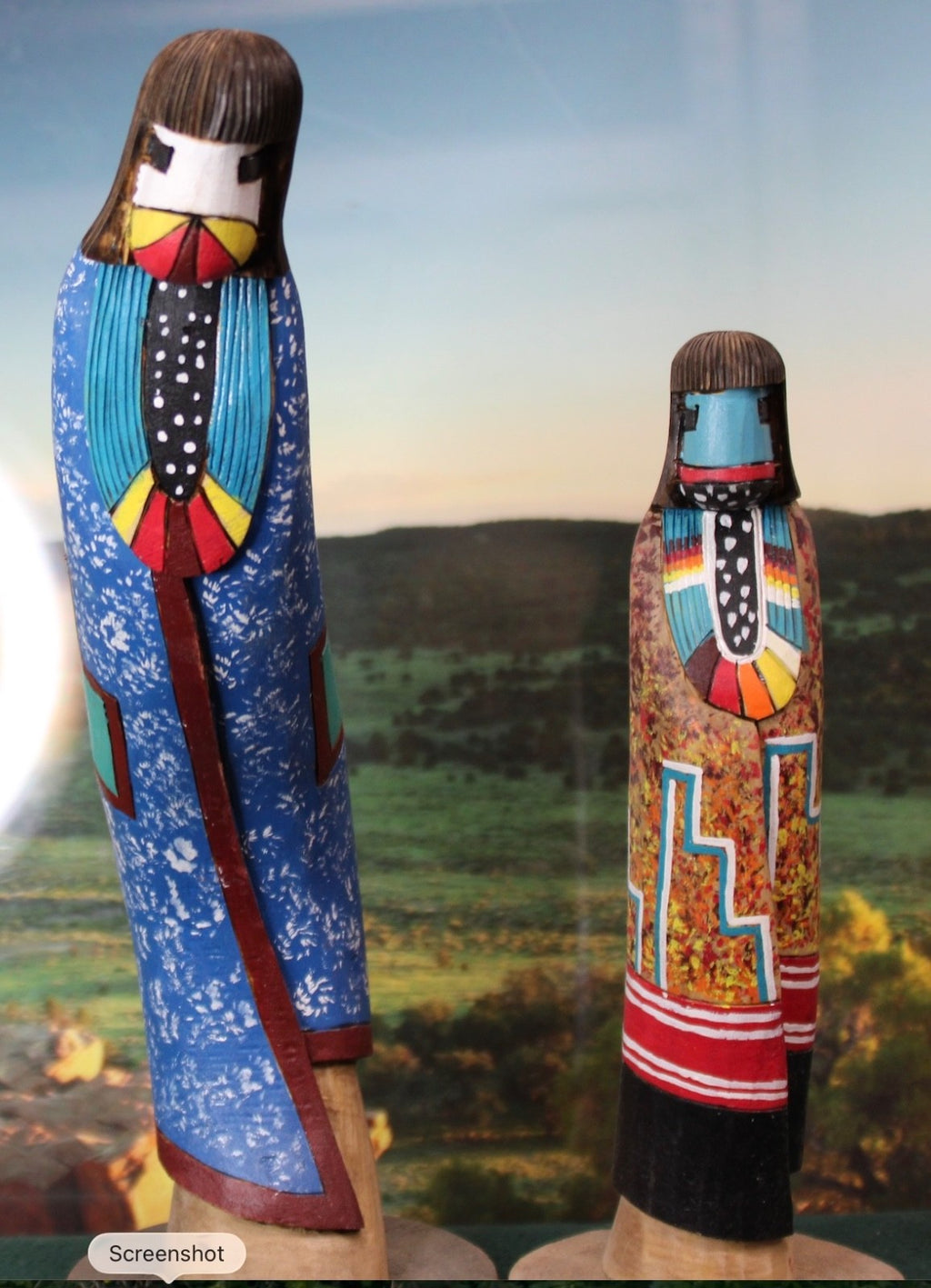Mother Daughter Kachinas Mother leaning over telling daughter about Great Spirit3