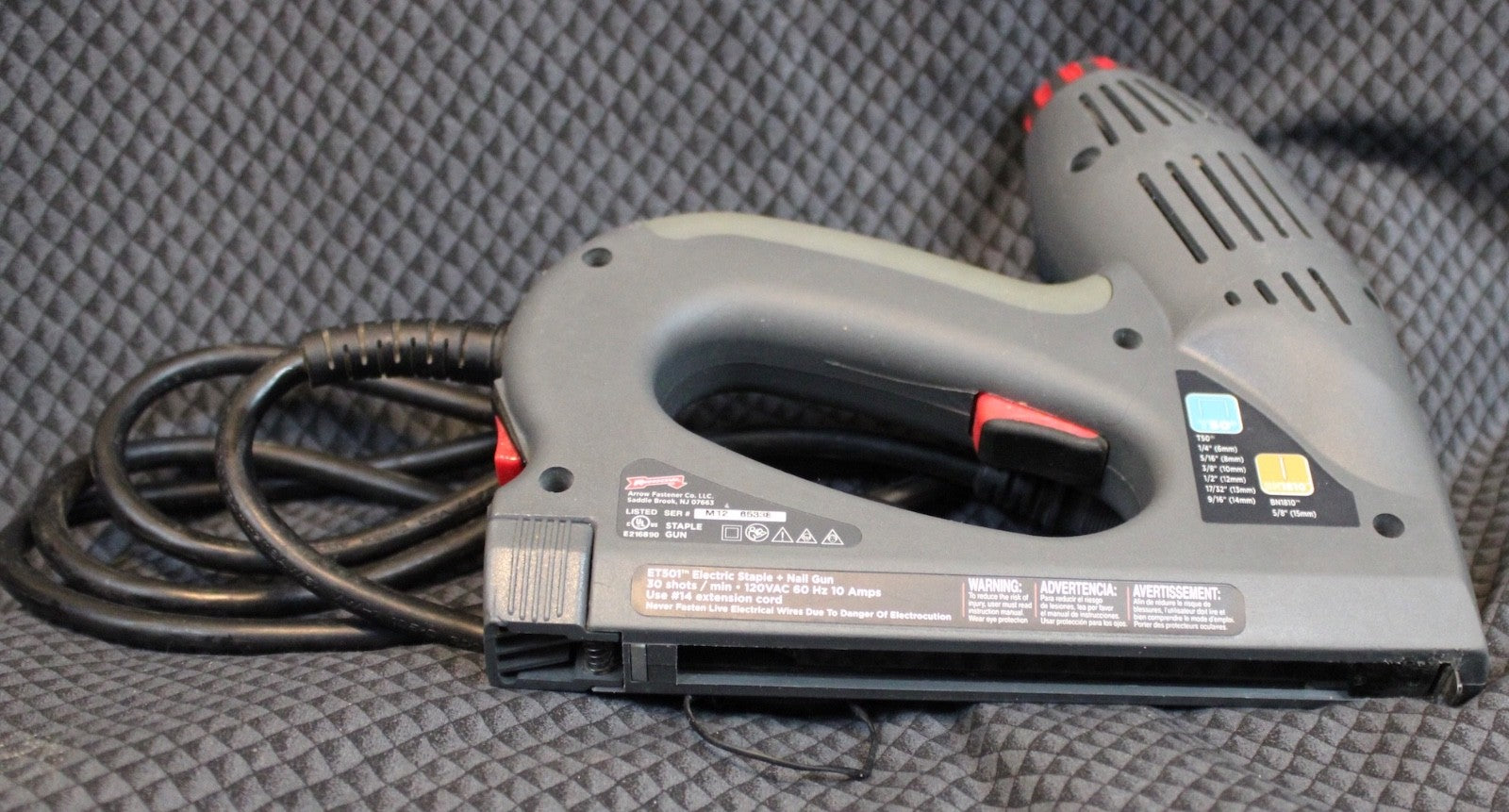 Arrow ET50 Corded Electric Staple Gun Tested works2