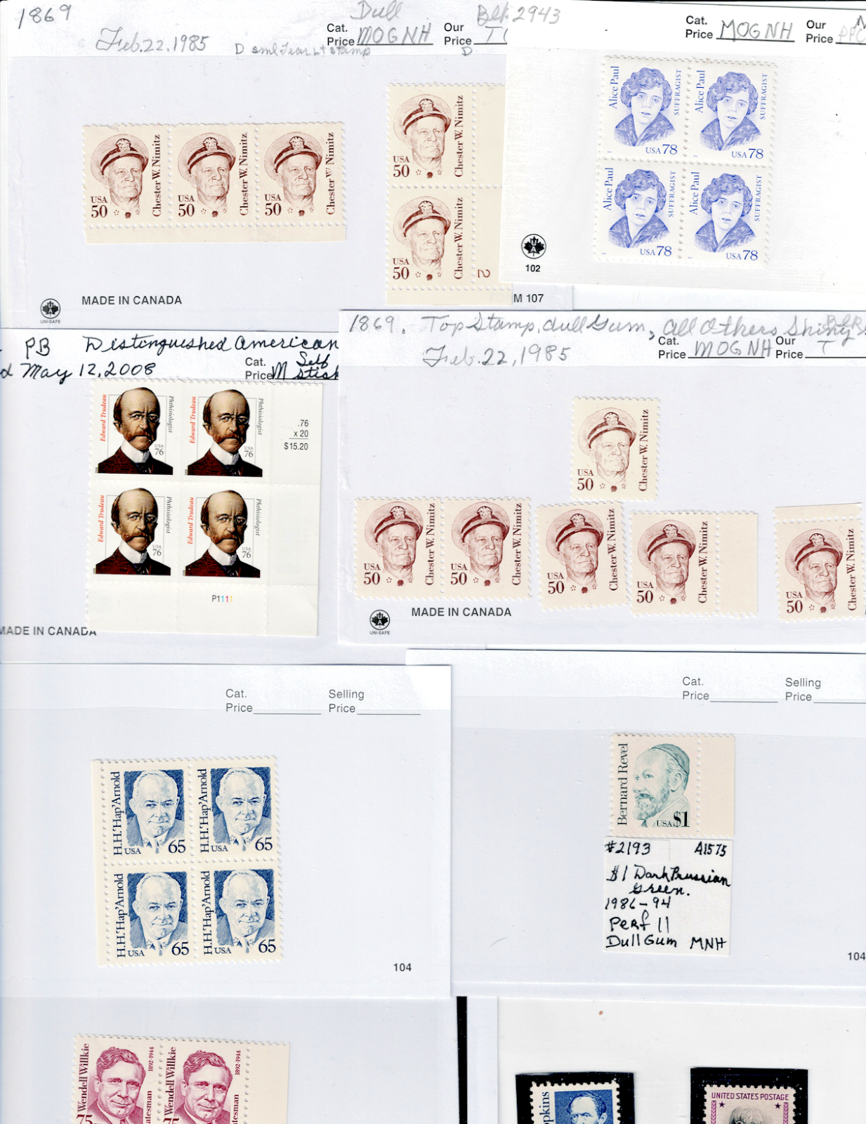 US MINT STATE High Denomination Stamps $160 FACE $239 Retail0