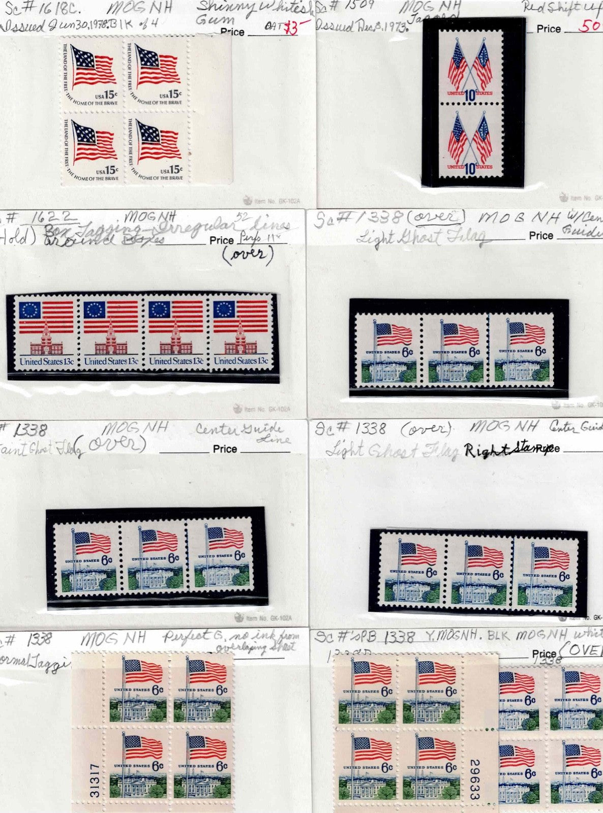 FLAGS FLAGS FLAGS!!!!!!N 200 US Postage Stamps Mint Condition $66 CAT18