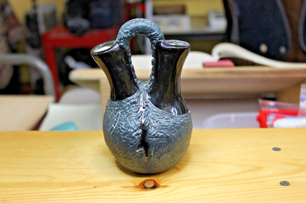 Ceramic Native American Wedding Vase  Signal to husband!1