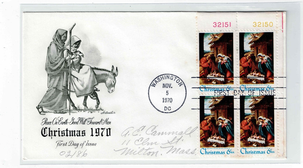 Christmas Stamped 1st First Day of Issue Envelopes,  Stocking Stuffer?9