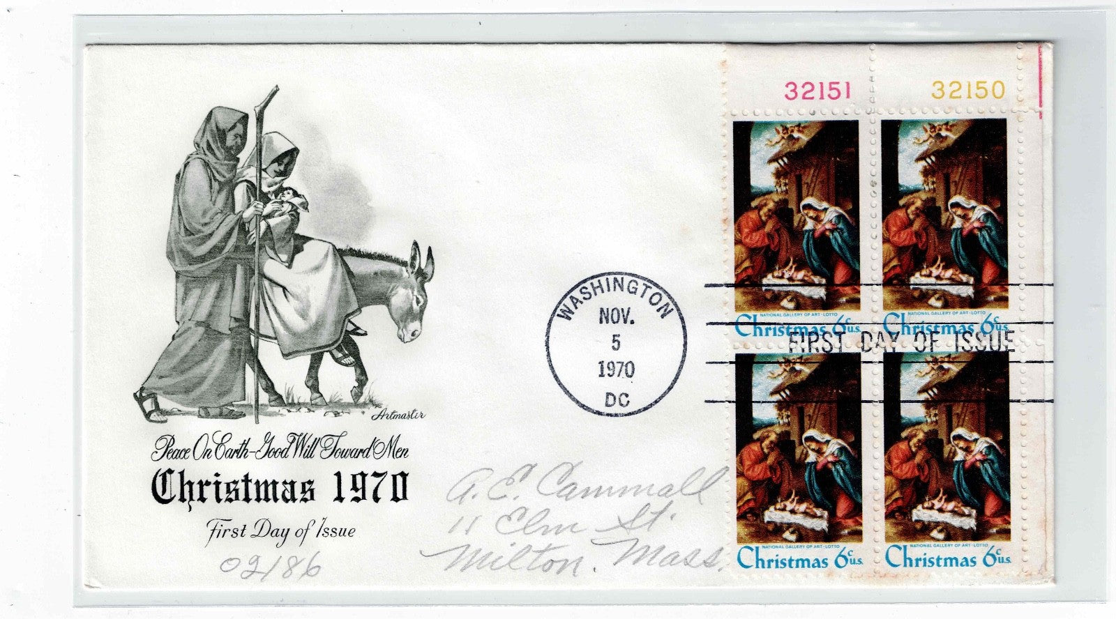 Christmas Stamped 1st First Day of Issue Envelopes,  Stocking Stuffer?9