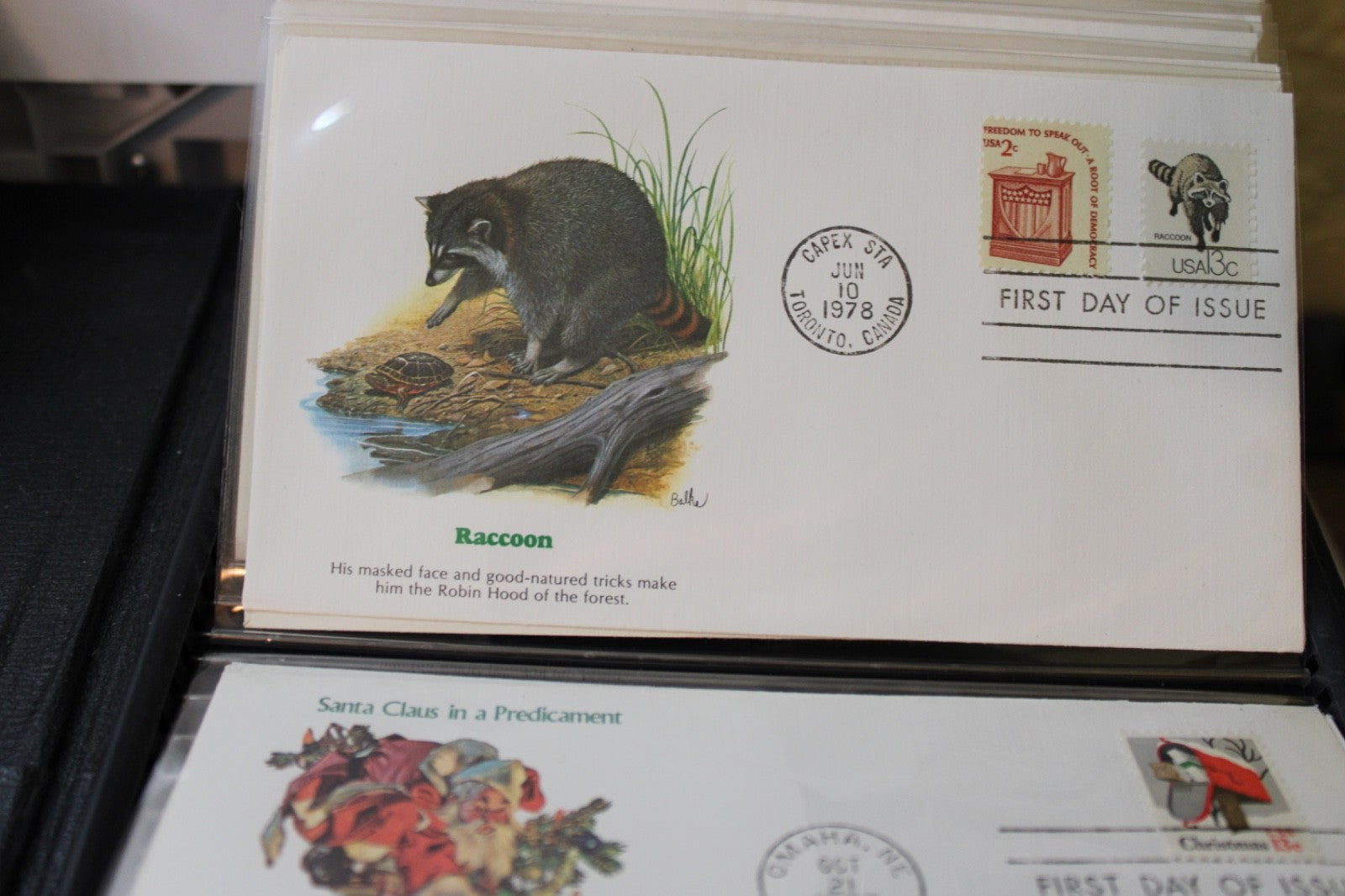 Professional album with 100, 1st Day of Issue and Other Commemorative Covers.14
