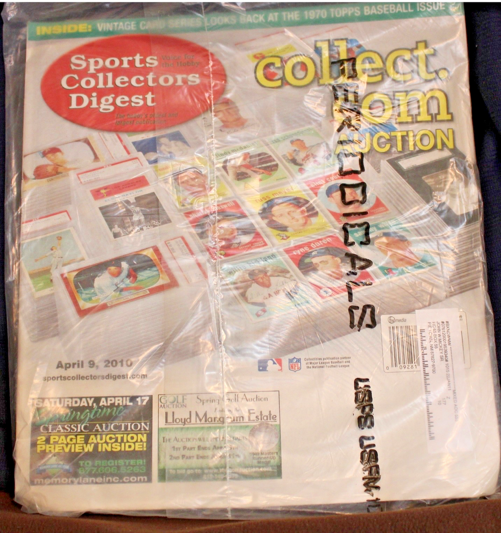 SMR's Sports Market Report Magazines. All in original mailing wrapper. ++13