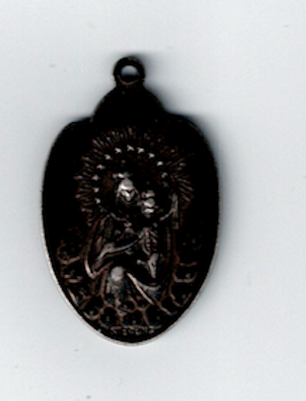 Miraculous Religious Army WWII medal Sterling Silver Protection Jesus2