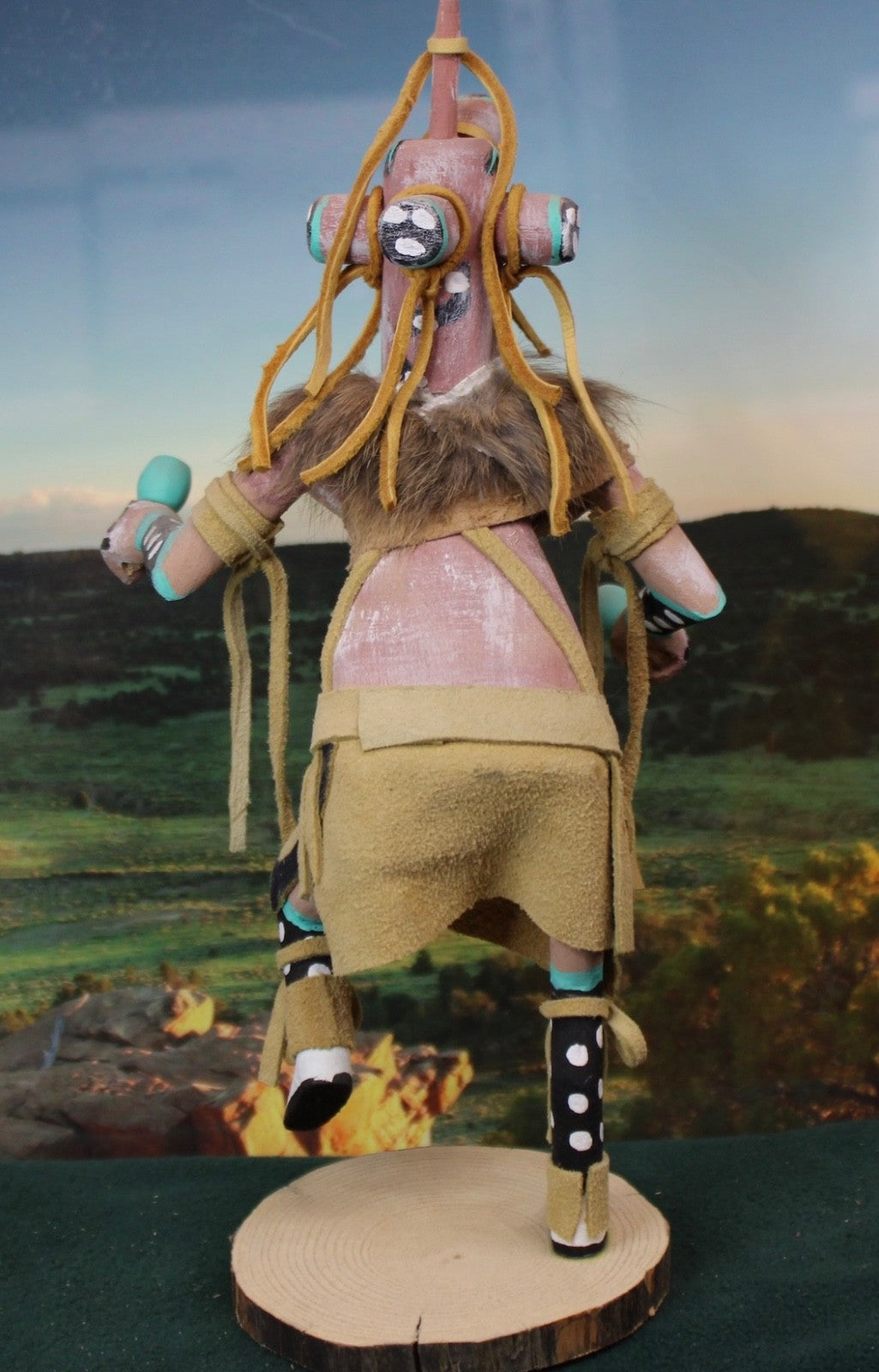 Mudhead Warrior  Navajo Kachina Doll 10 1/2" Tall. 4" Wide by  R Argo!!!2