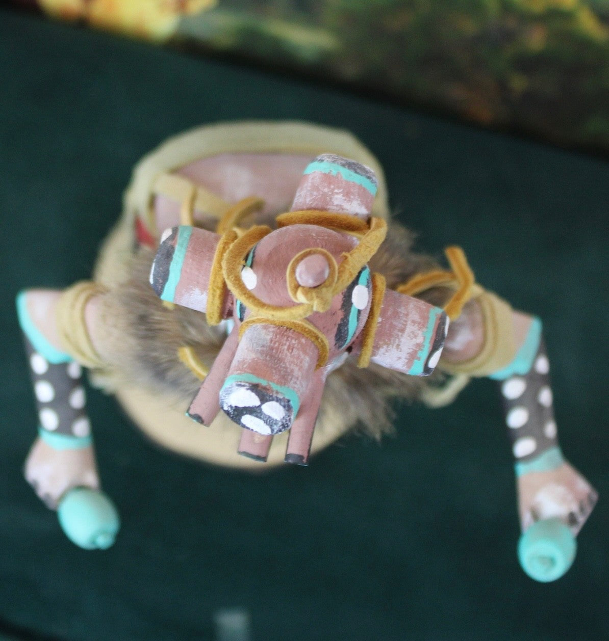 Mudhead Warrior  Navajo Kachina Doll 10 1/2" Tall. 4" Wide by  R Argo!!!4