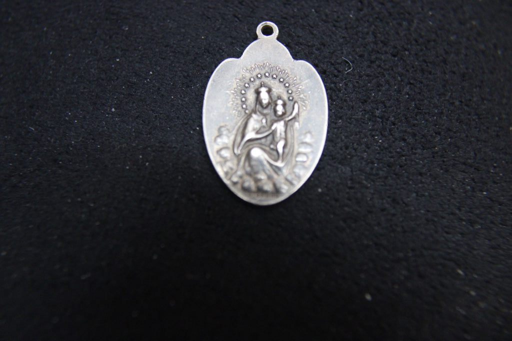 Miraculous Religious Army WWII medal Sterling Silver Protection Jesus1