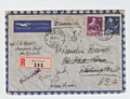 Envelope From Switzerland to Mrs. Franklin Roosevelt Registered postage due0