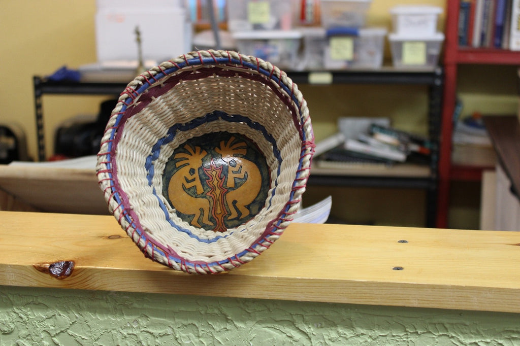 Handmade Southwest Indian designed Basket with a surprise!4