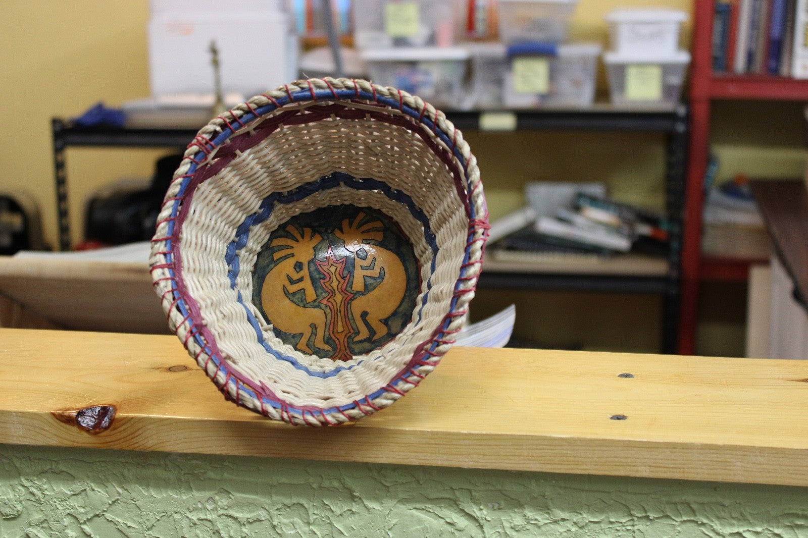 Handmade Southwest Indian designed Basket with a surprise!4