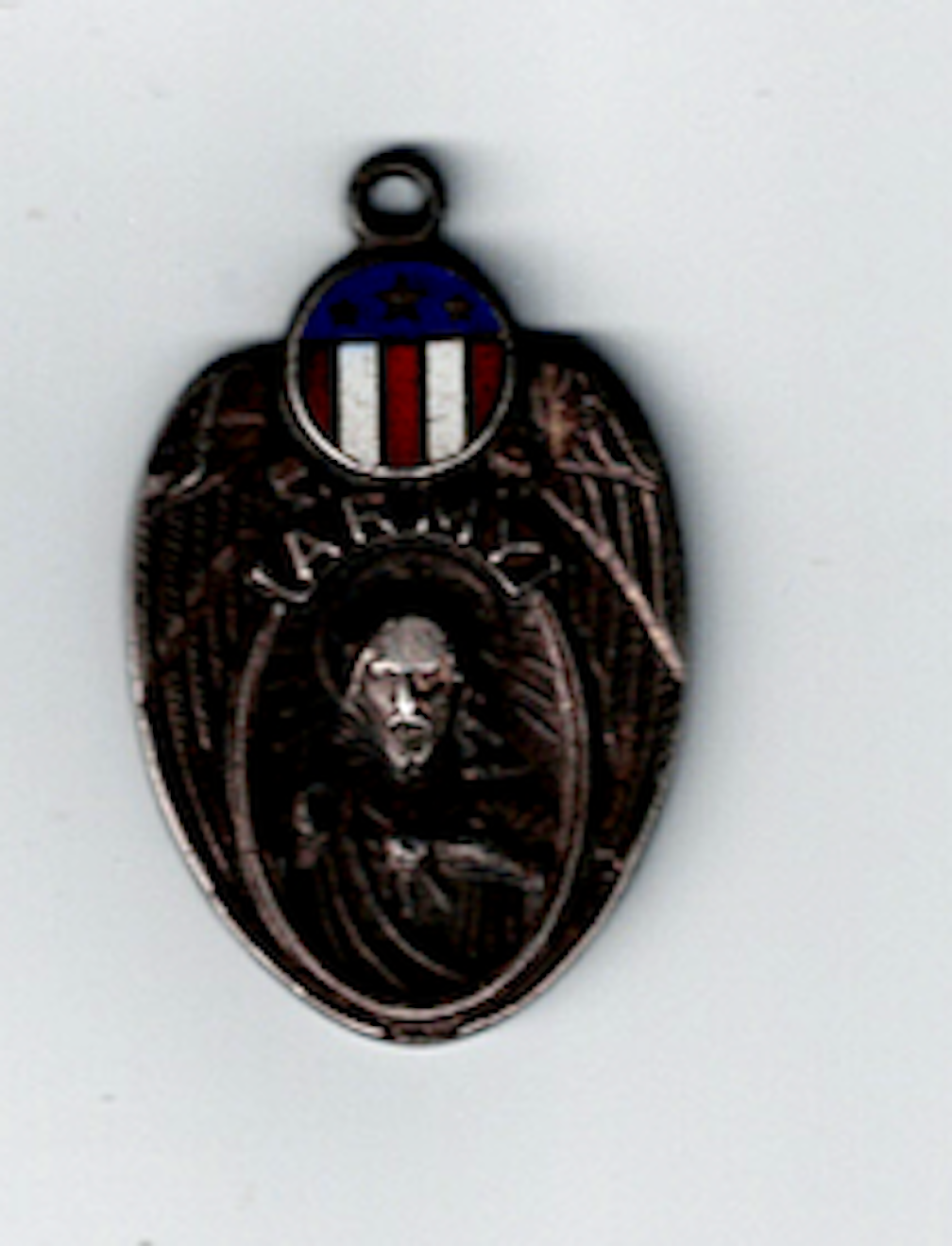 Miraculous Religious Army WWII medal Sterling Silver Protection Jesus3