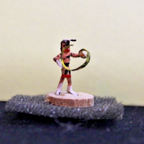 MINI Kachina approx 1/2" short, "Snake Dancer" by Mae Hunch0