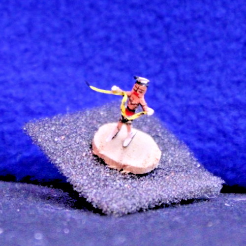MINI Kachina approx 1/2" tall, "Hopi Snake Dancer" by Mae Hunch0