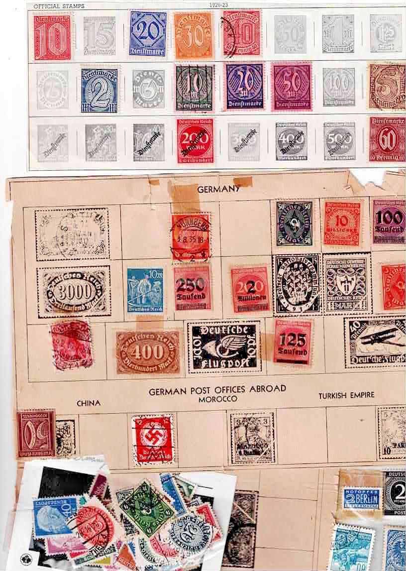 GERMAN  Stamps.I got these, off & on,  many years ago and have never even looked0