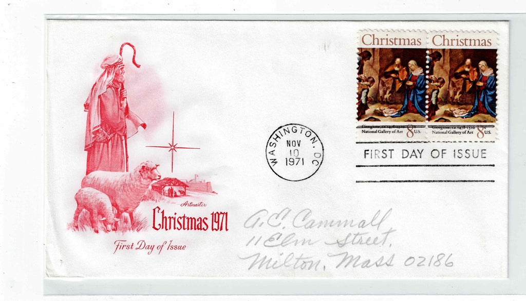 Christmas Stamped 1st First Day of Issue Envelopes,  Stocking Stuffer?20