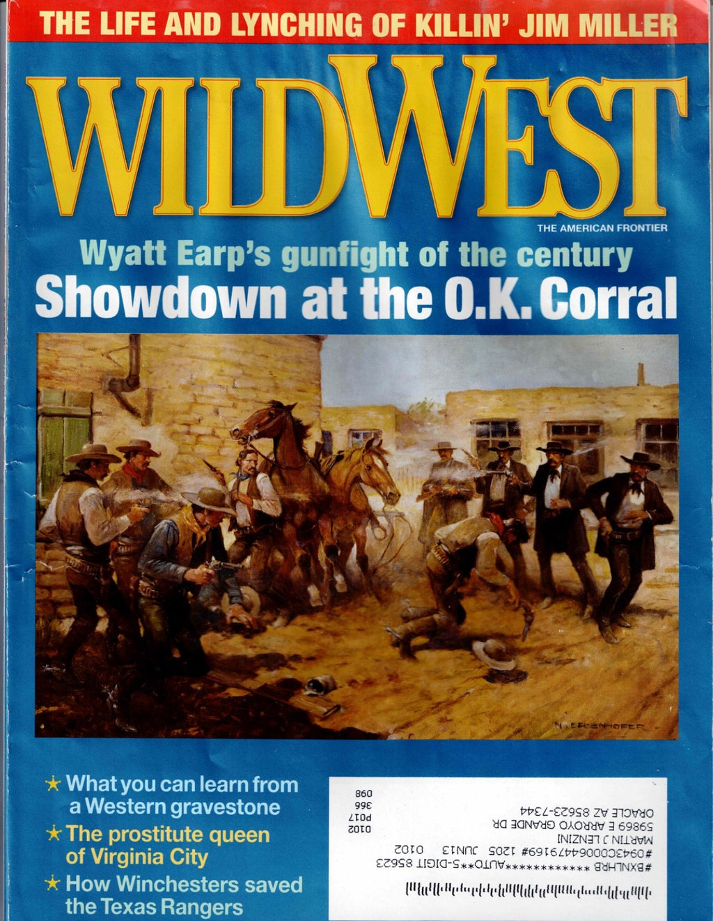 2 WILD WEST Magazines  June 2013 & October 2012 Used Good Condition1