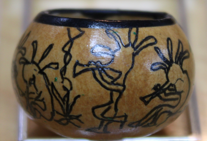Mini Decorated gourds Unusual, stunning, craftsmanship SW Native Amarican Design11