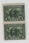 US SCOTT # 397 Pair 1c Balboa 1513-San Francisco 1915 MOG NH A Beauty!!0