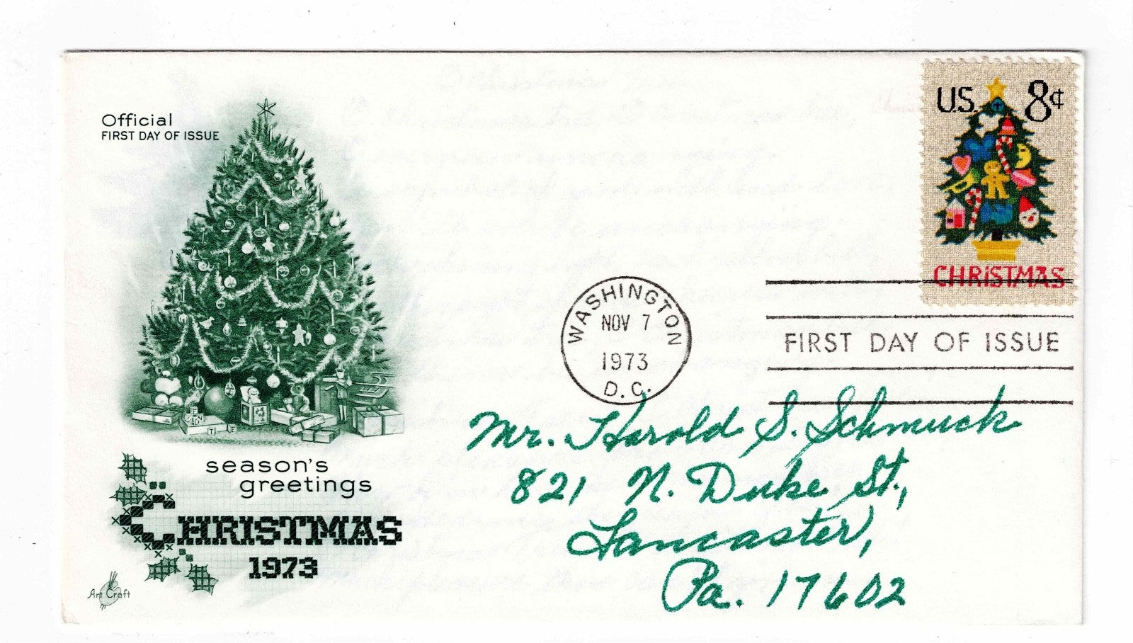 Christmas Stamped 1st First Day of Issue Envelopes,  Stocking Stuffer?2
