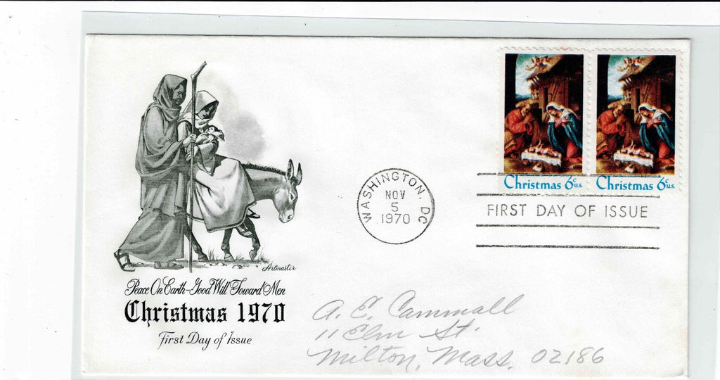 Christmas Stamped 1st First Day of Issue Envelopes,  Stocking Stuffer?8