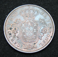 1901 Azores 5 Reis Portuguese Administration Provisional Coinage. AU+0