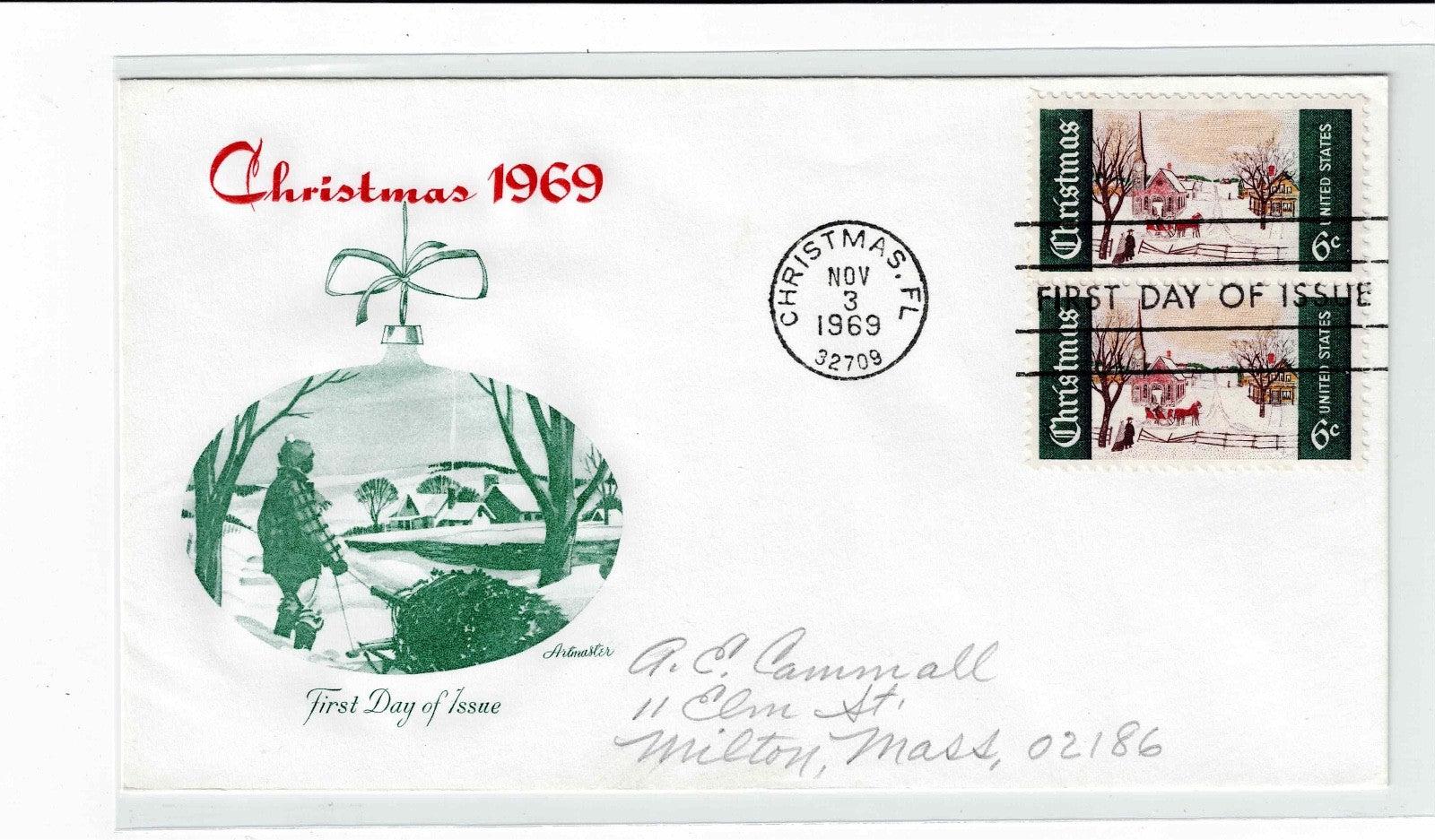 Christmas Stamped 1st First Day of Issue Envelopes,  Stocking Stuffer?13