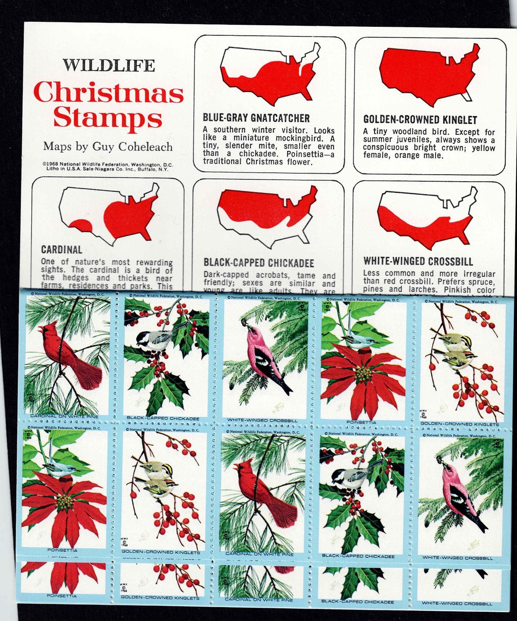 Christmas  Wildlife Stamps Cinderella Stamps , Stickers Starting 196813