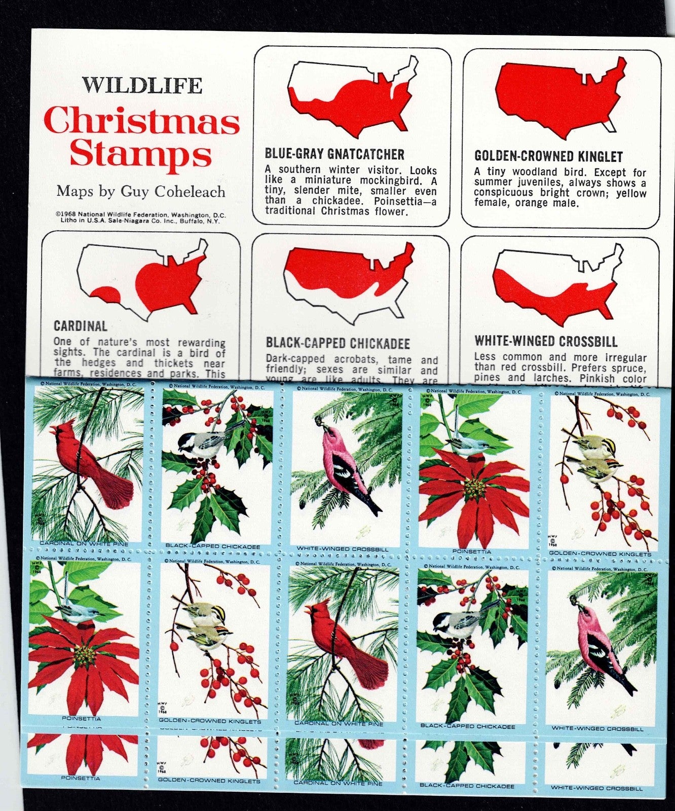 Christmas  Wildlife Stamps Cinderella Stamps , Stickers Starting 196813