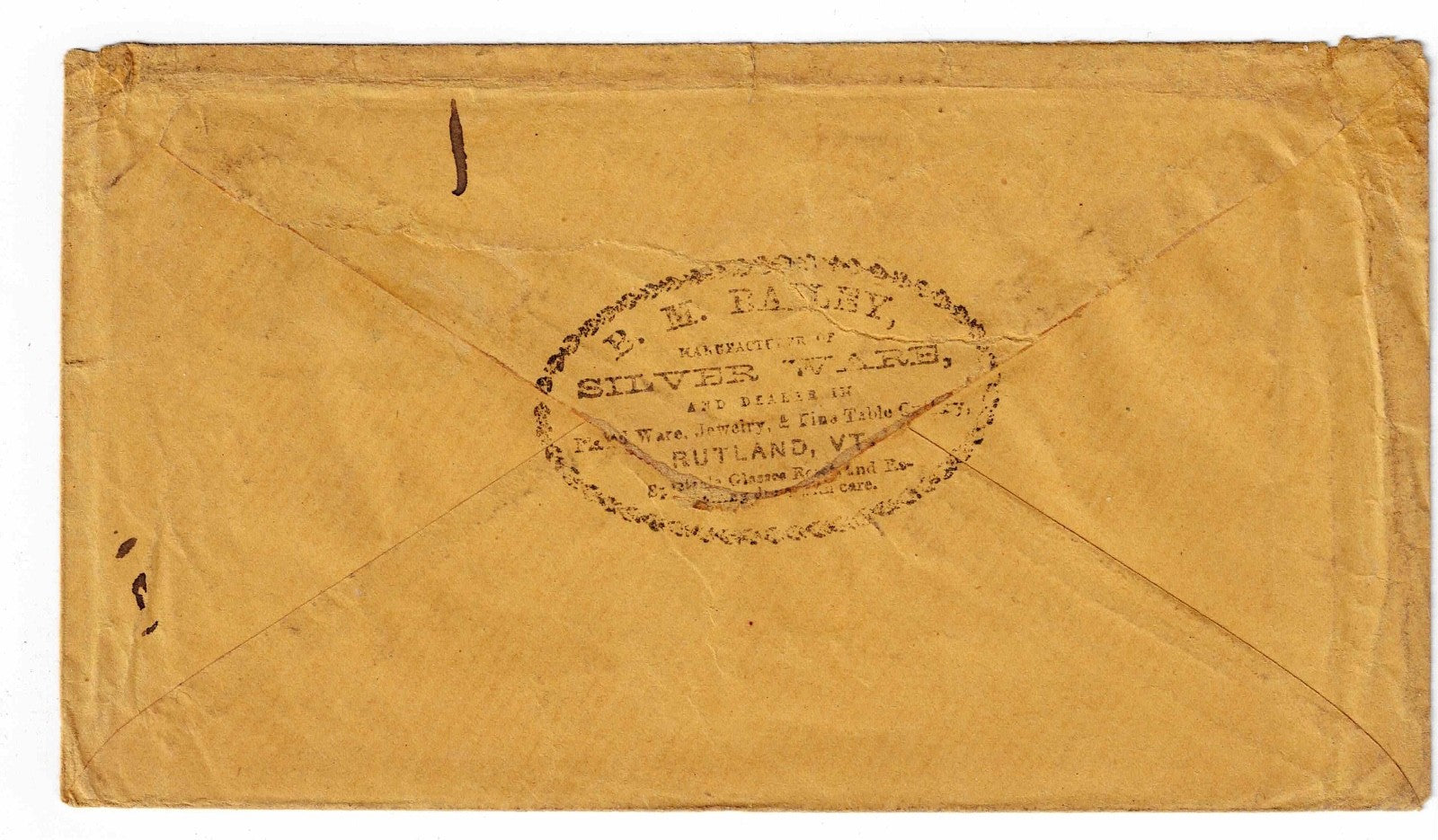 Scott #26 George Washington 3c  1857 Used On Envelope w/ Beautiful Ad on Rev1