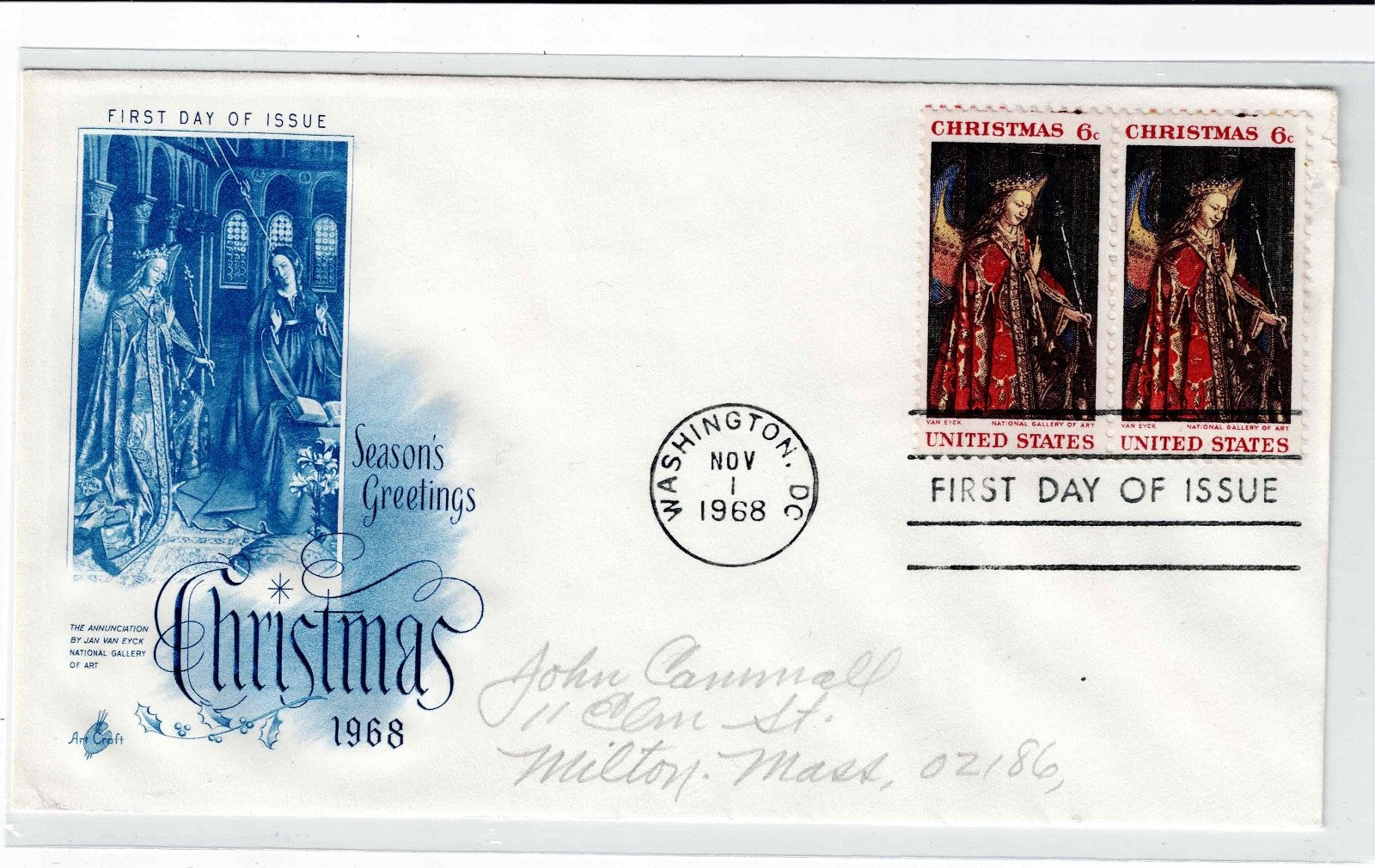Christmas Stamped 1st First Day of Issue Envelopes,  Stocking Stuffer?6