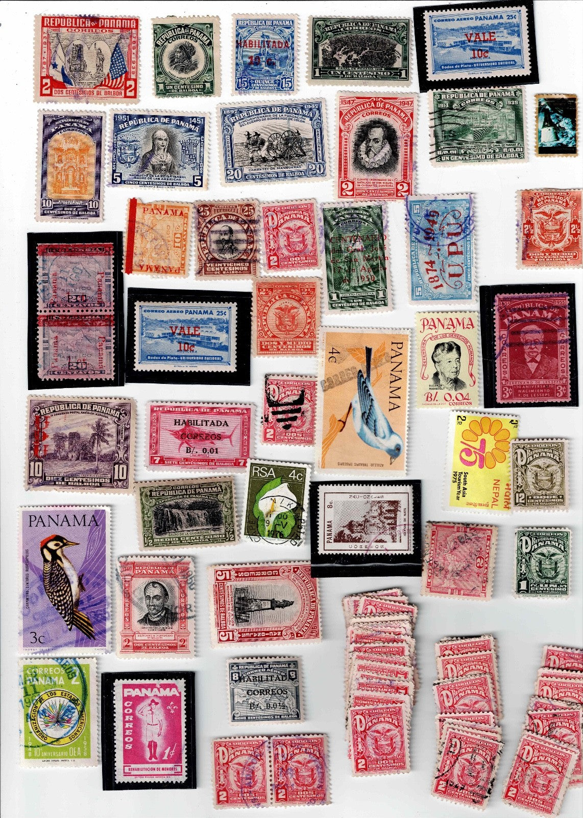 Panama Postal S Stamps. Old to modern, but not too modern!! Mostly used.1