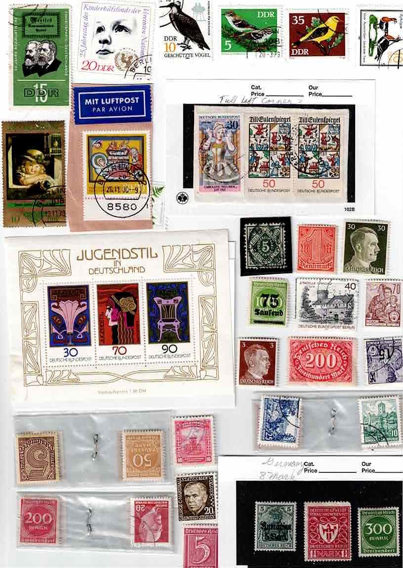 GERMAN  Stamps.I got these, off & on,  many years ago and have never even looked1