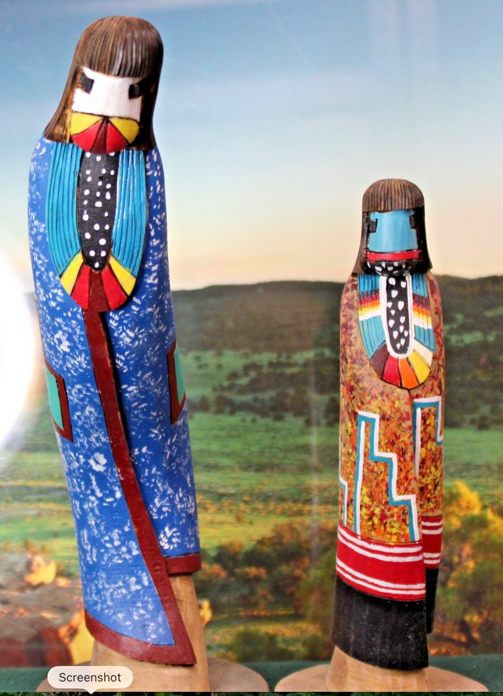 Mother Daughter Kachinas Mother leaning over telling daughter about Great Spirit2