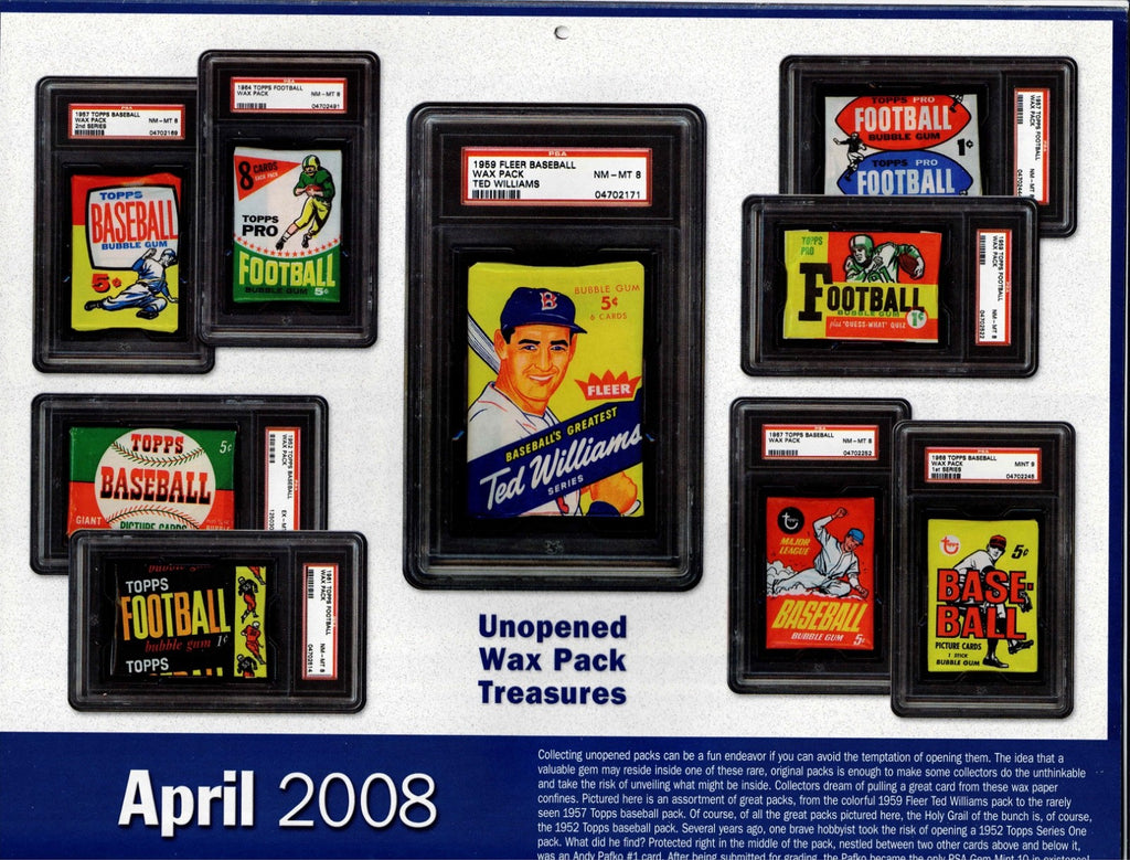 THE 2008 PSA SPORTS CALENDAR GREAT PHOTOS GREAT COLLECTIBLE at a GREAT Price2