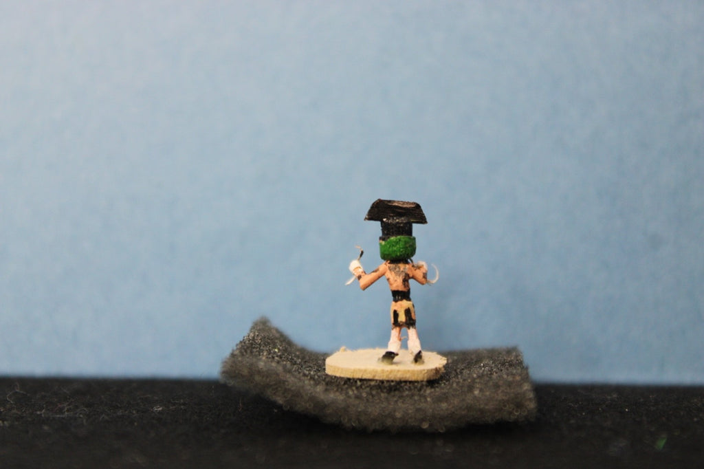 Small  1/2" -5/8" tall Kachina Doll, "ZUNI Rain Dancer" by Mae Hunch!!3