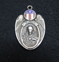 Miraculous Religious Army WWII medal Sterling Silver Protection Jesus0