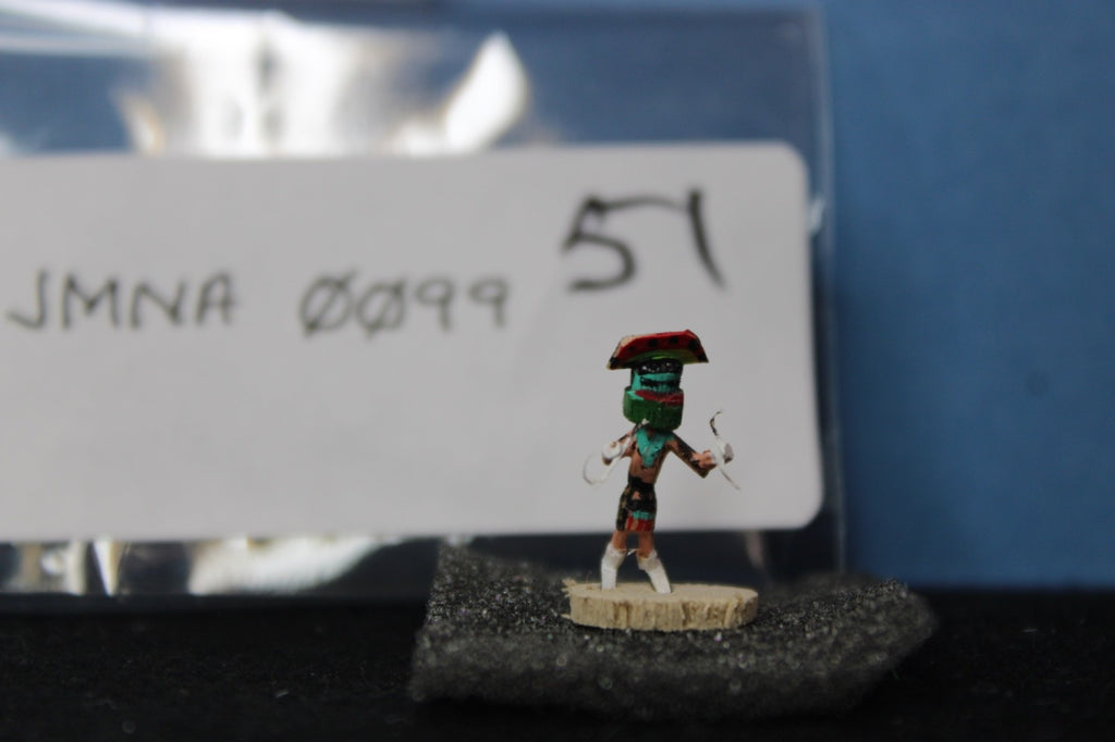 Small  1/2" -5/8" tall Kachina Doll, "ZUNI Rain Dancer" by Mae Hunch!!4