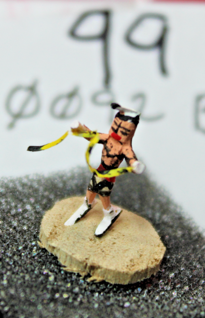 MINI Kachina approx 1/2" tall, "Hopi Snake Dancer" by Mae Hunch4