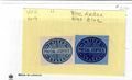 US Cut Square Stamps Collection Scott#UO16 UO17 Unused H NG0