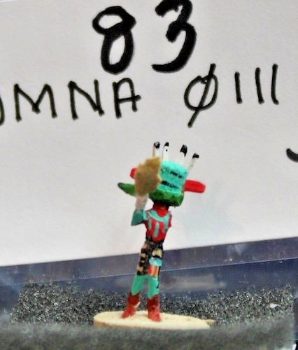 MINI Kachina approx 1/2" tall, "Morring Soninger Dancer" by Mae Hunch0