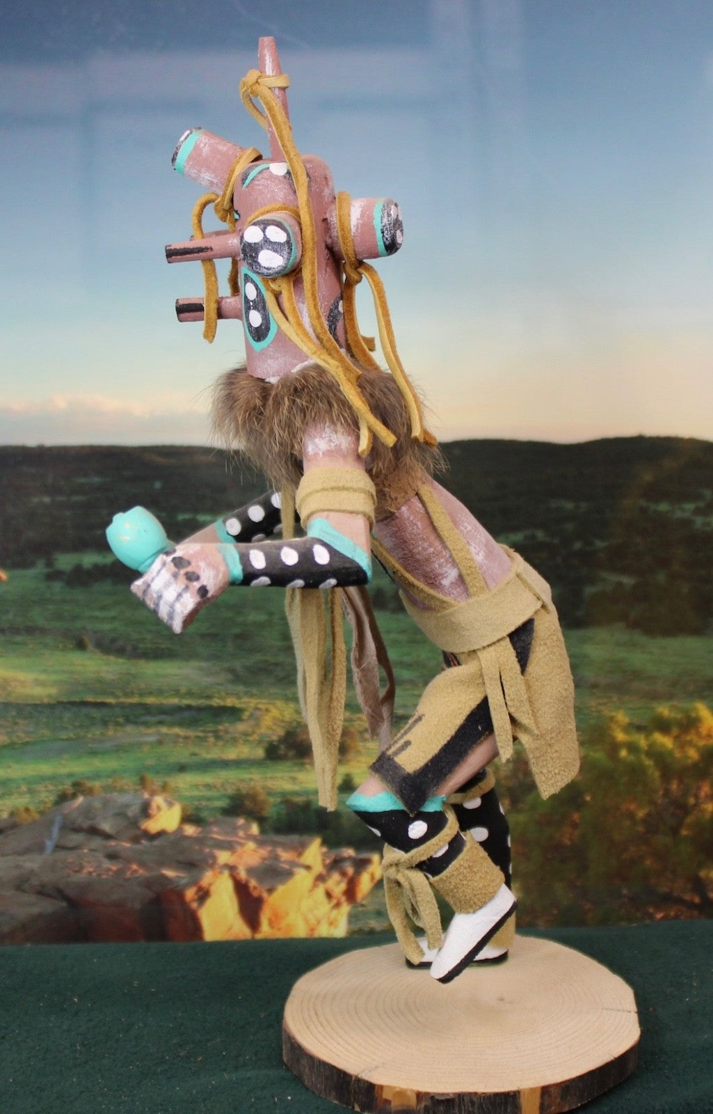 Mudhead Warrior  Navajo Kachina Doll 10 1/2" Tall. 4" Wide by  R Argo!!!1