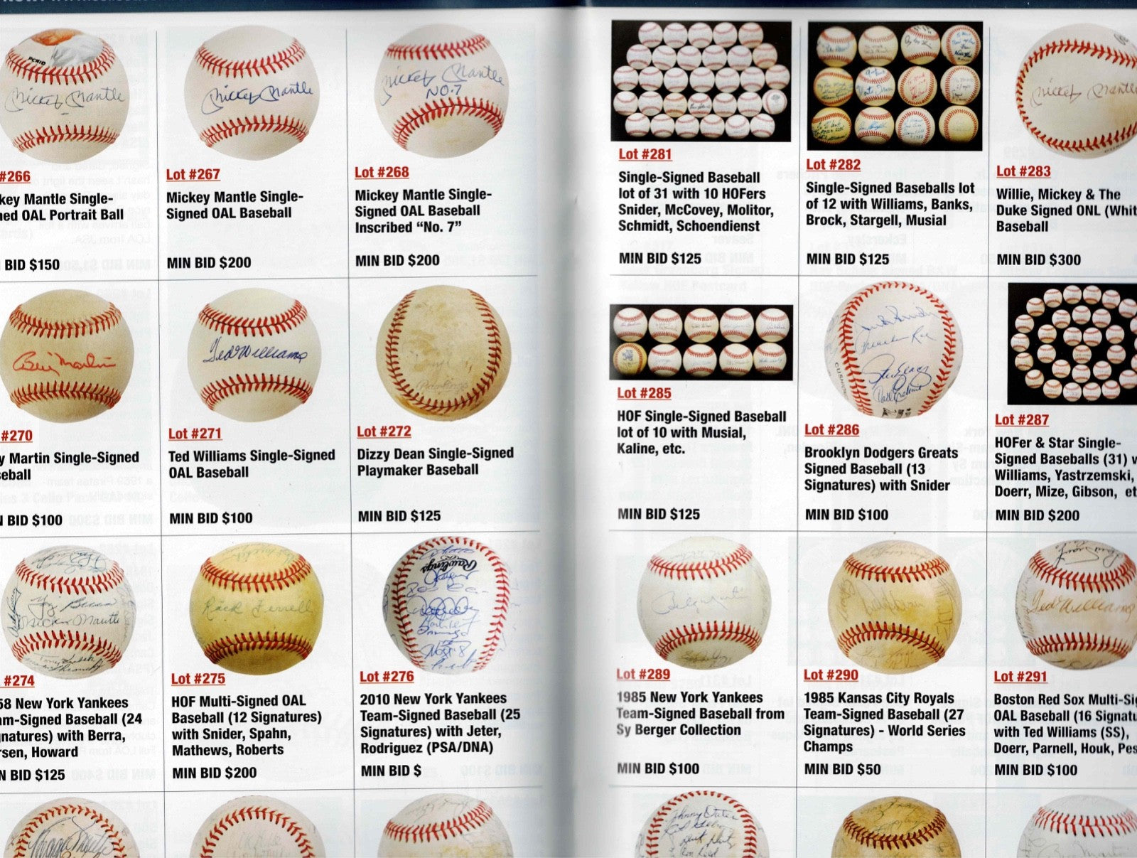 Collect.com Dec 2010 Auctions catalog Sports cards and Americana. Pristine Mag3