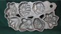 John Wright  Vintage floral baking pans  Kitchen Muffins or   Cornbread NEW0