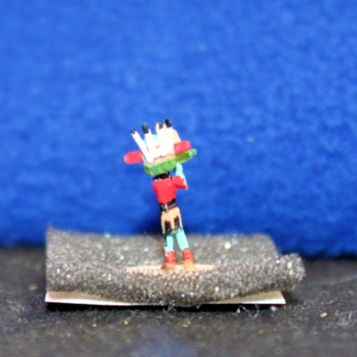 MINI Kachina approx 1/2" tall, "Morring Soninger Dancer" by Mae Hunch3