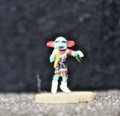 Small  1/2" -5/8" tall Kachina Doll, "Sun Set Dancer" by Mae Hunch    Pristine!!0