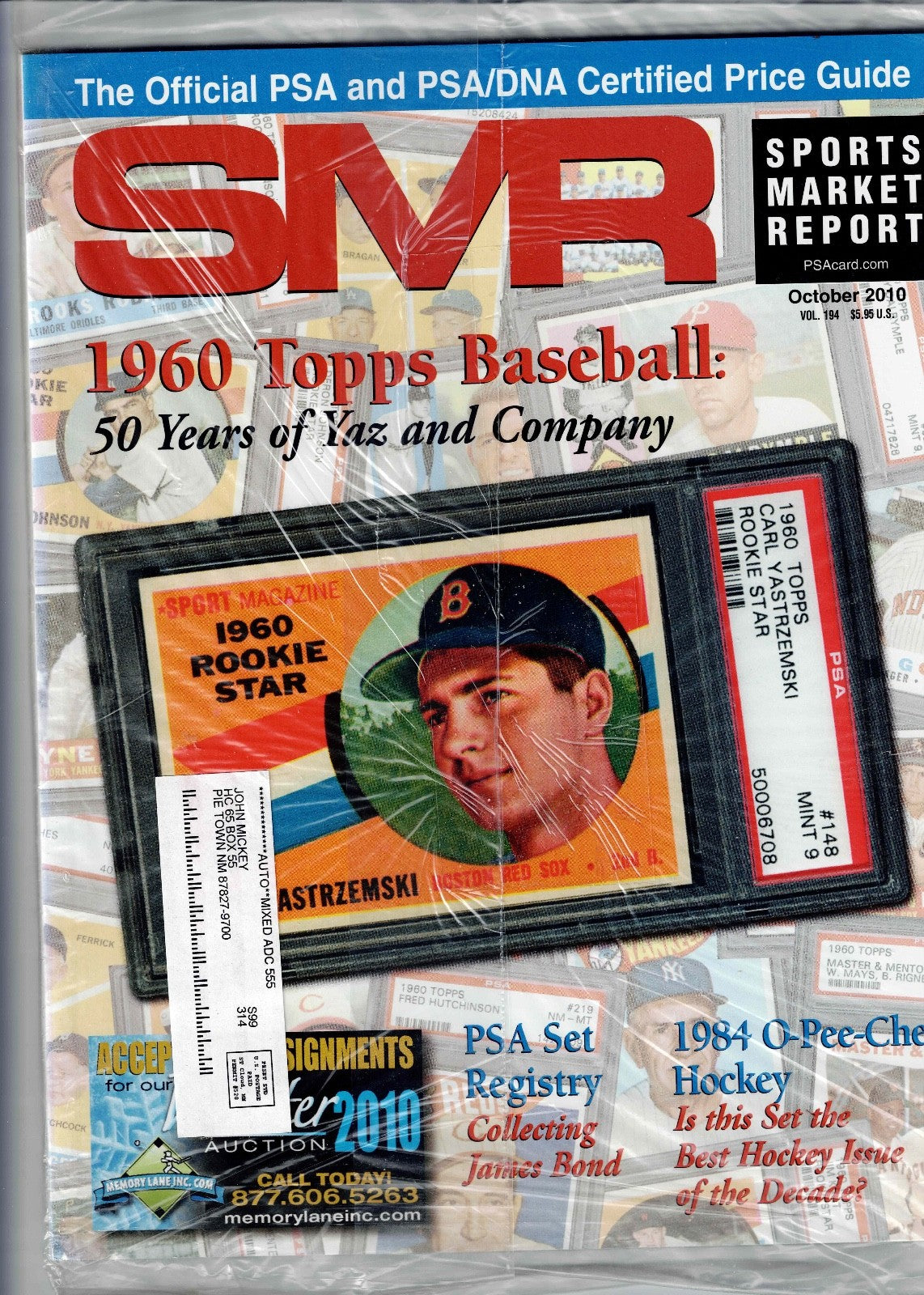 SMR's Sports Market Report Magazines. All in original mailing wrapper. ++8
