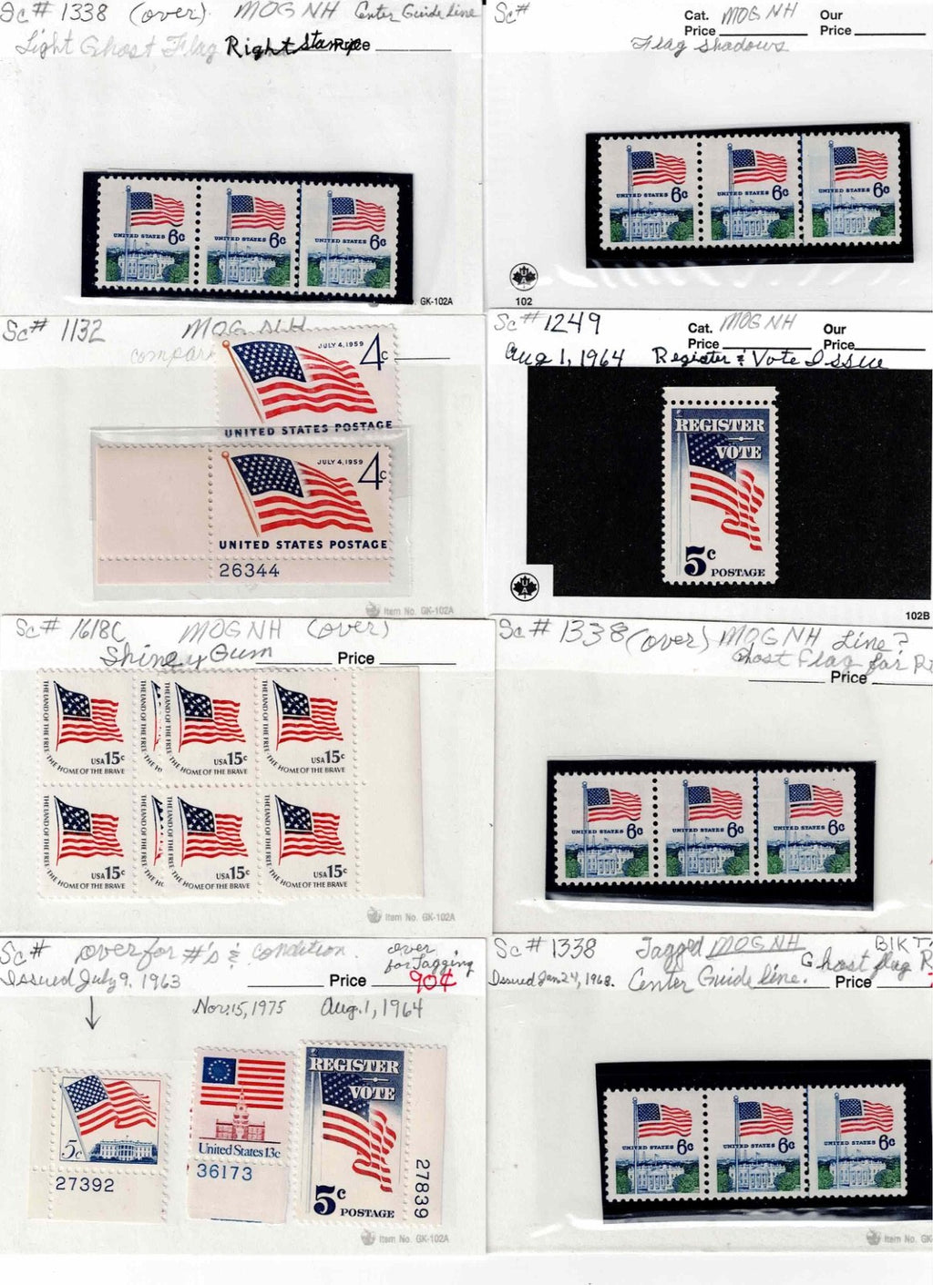 FLAGS FLAGS FLAGS!!!!!!N 200 US Postage Stamps Mint Condition $66 CAT13